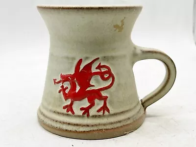Buy Vintage Handmade Pottery Tankard Welsh Red Dragon Made In Wales • 23.99£