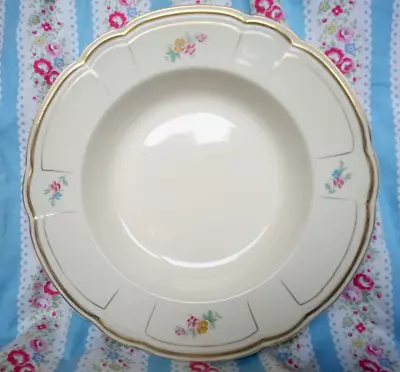 Buy 1930s Alfred Meakin Royal Marigold Soup Plates 10  / 25cm Floral Design, Set 2 • 10£