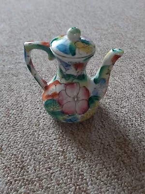 Buy Vintage Chinese Porcelain Millefleur Flowers Mini Teapot Collectable  • 14.99£