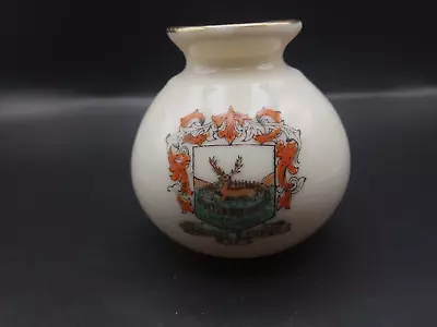 Buy Crested China - DERBY Crest - Silchester Vase - Late Foley Shelley China. • 6£