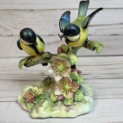 Buy Vintage Royal Adderley Floral Great Tit Fine Bone China Figurine Birds BEAUTIFUL • 69.89£