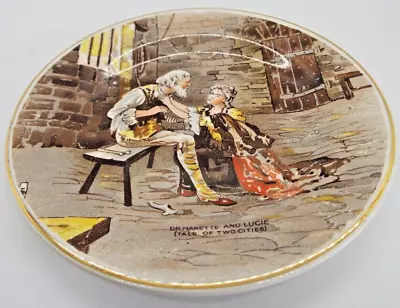 Buy Vintage Plex St. Pottery Dickens Series Ware Dr Manette & Lucie Small Plate • 6.95£