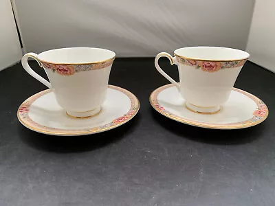 Buy Royal Doulton 'DARJEELING' 2 X Duos - Cup & Saucer Set • 15£