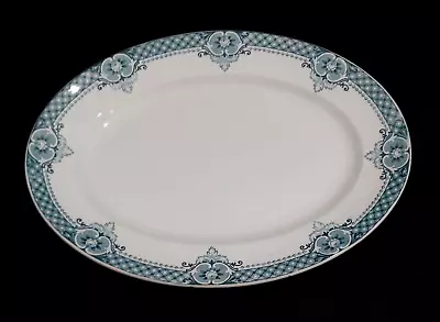 Buy Large Antique Blue & White English C.w.s. Co-op Platter In Fairly Good Condition • 12.99£