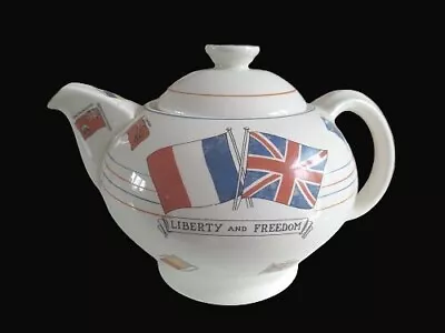 Buy Crown Ducal Liberty & Freedom  War Against Hitlerism  Teapot • 74.95£