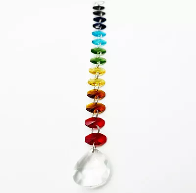 Buy Hanging Rainbow Suncatcher Sun Catcher Glass Ornament Home Decor Gift Present • 2.99£