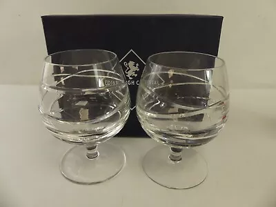 Buy (ref288BG) Edinburgh Crystal Brandy Balloons Boxed • 9.99£