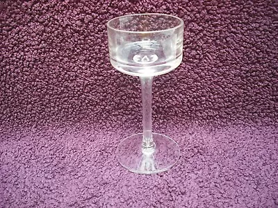 Buy Vintage Wedgwood Glass Clear Brancaster 5 1/4  Candlestick, Excellent Condition. • 16.99£