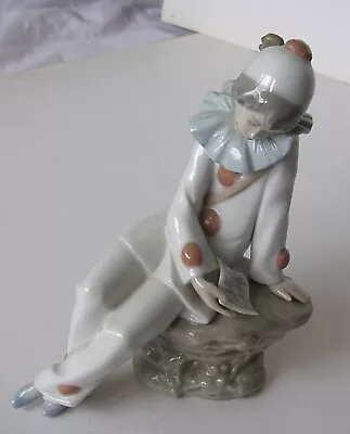 Buy Nao Lladro Pierrot Love Letter Figurine, No. 1053, Porcelain, Spain DAISA 1987 • 18.99£