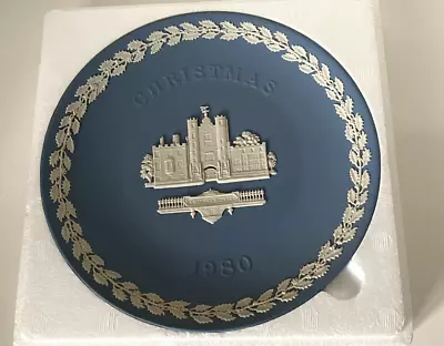 Buy Wedgewood Blue Jasperware Christmas Plate 1980 • 7.50£