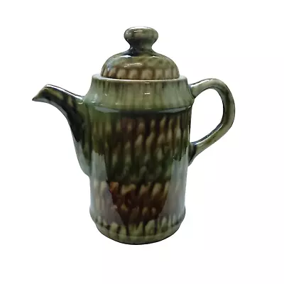 Buy Vintage Porthmadog Wales Pottery Green Glazed Coffee Pot Hand Made • 9.99£