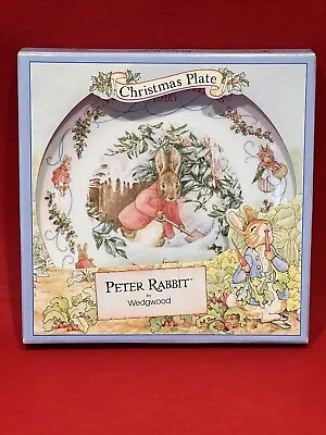 Buy Wedgwood Beatrix Potter Plate - Merry Christmas 1995 - Peter Rabbit Boxed & Mint • 14.99£