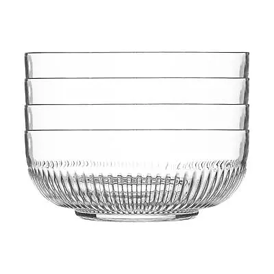 Buy 4x Campana Glass Serving Bowls Vintage Kitchen Mixing Snack Dishes 17cm Clear • 13£