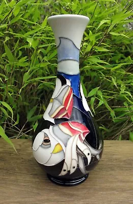 Buy Moorcroft Rare The Bempton Catch  80/6 Vase Trial 22.3.24 First Quality Puffins • 265£