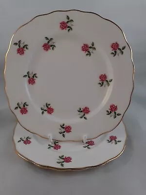 Buy Colclough Ditsy Rose Side Plates X 2 15.5 Cm Bone China Vintage British • 16.99£