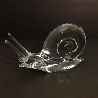 Buy Daum France Crystal Large Snail Escargot Sculpture Figurine Signed 11  EXCELLENT • 358.79£