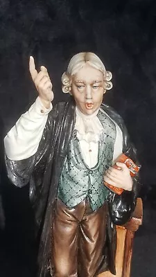 Buy Vtg Capodimonte Porcelain Lawyer Figurine Luciano Cazzola Signed RARE With Tag • 355.85£