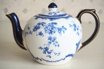 Buy 1989 RSPB Wade Teapot 100 Years Centenary - Small Blue & White China Teapot • 22£