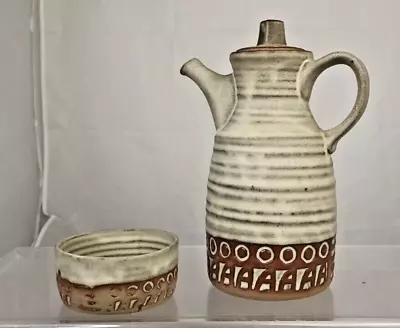 Buy Vintage Tremar Pottery Cornish Stoneware Coffee Pot And Sugar Bowl, VGC (C6) • 29£