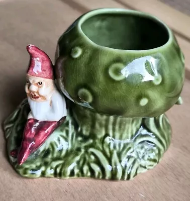 Buy Vintage Green Sylvac Gnome Toadstool Vase 707 England Sylvac Ware Pottery  • 7.50£