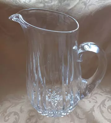 Buy Vintage Cut Glass Crystal Jug / Pitcher 8 1/4  Tall. Excellent Condition • 14.99£