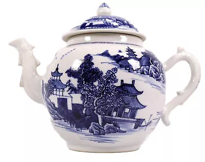 Buy Chinese Teapot Porcelain Blue White Nanjing Nanking Large Size Circa 1700s • 350£