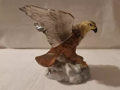 Buy Marked Porcelain Eagle On Top Of A Rock Figure Possibly Saxony Capodimonte • 10£