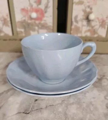 Buy J&G Meakin Celeste Sol Glamour Baby Blue Small Vintage Cup And 2x  Saucer. Used  • 12.99£