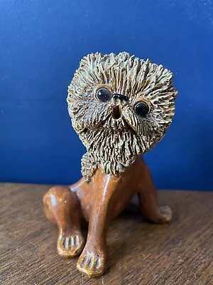 Buy Vintage Retro Spaghetti Yare Design Studio Pottery Rare Lion Figurine • 25£