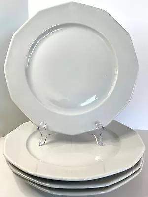 Buy PILLIVUYT French Dinnerware Charger Plates (4) Porcelain White 13” Heavy MINT • 180.38£