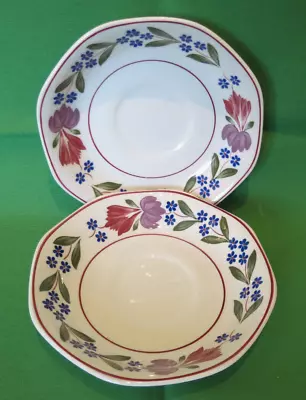 Buy VINTAGE ADAMS IRONSTONE OLD COLONIAL TEA SAUCER X2 • 4£