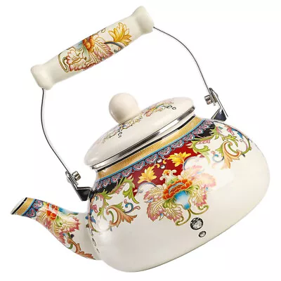 Buy Vintage Kettle Enamel Teapot Unusual Teapots Stovetop • 31.99£