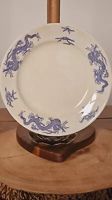 Buy Antique Dragon Pottery Burslem Blue & White  Dragon Pattern 5 Side Plates • 20£