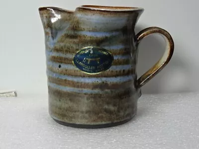 Buy Handmade Earthenware Jug With Unusual Spout. Llangollen Pottery North Wales • 12.50£