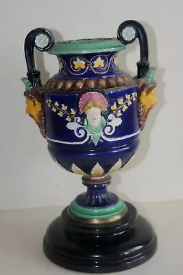 Buy Antique 19th Century Majolica Pottery Vase   • 60£