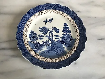 Buy Vintage Booths Real Old Willow Plate Pattern 8025 Blue & Gold 7.5” Wide Good Con • 5.50£