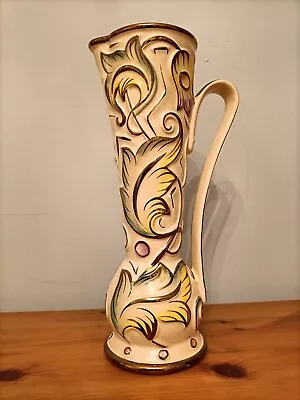 Buy Vintage Lustre Ware By Wade Hand Painted Gothic Pattern Water Jug Vase • 19.99£
