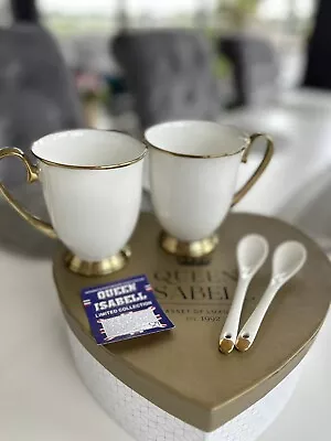 Buy Queen Isabell Set Of Two Mugs With Spoons • 47£