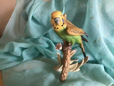 Buy GOEBEL BUDGERIGAR Yellow + Green 3851218 PORCELAIN MATT FINISH 1973 • 8£