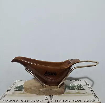 Buy Vintage Wyncraft Lord Nelson Pottery Sauce/Gravy Jug Glazed Brown Ceramic • 7.99£