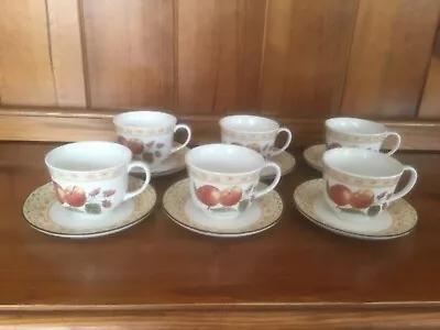 Buy Johnson Brothers Fruit Sampler 6 Cups 6 Saucers • 15£