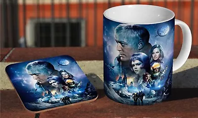 Buy UFO 70s TV - Ceramic Coffee / Tea Mug + Matching Coaster  • 8.49£