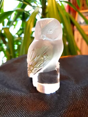 Buy Lalique  Chouette Owl Paperweight Signed Excon • 95£