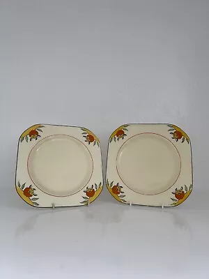 Buy Two Lovely Flower Design Plates Woods Ivory Ware • 5.99£