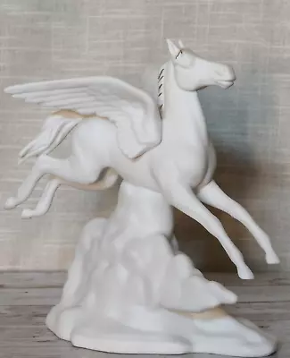 Buy Flying Horse Pegasus Figurine The Herald Of Love 1985 White Franklin Porcelain • 33.99£