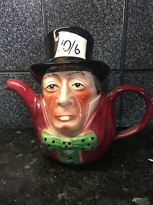 Buy Alice In Wonderland MAD HATTER TEAPOT By Tony Wood Staffordshire England • 13£