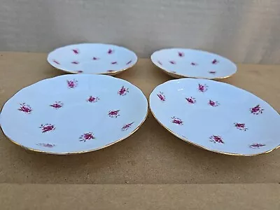 Buy Royal Crown Bone China D 76 4 Rose Teacup Saucers, Set Of 4, Made In England • 4£