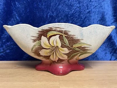 Buy VINTAGE ROYAL WINTON, GRIMWADES, ORCHIDS 12'' PLANTER/VASE C.1950s (Missing Lid) • 11.99£