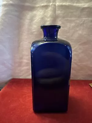 Buy Vintage Colbolt Blue, Ground Pontiled Glass Bottle  • 15£