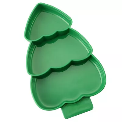 Buy  Dessert Plate Christmas Tree Compartmented Dinner Cutlery Set Tray Child • 7.15£